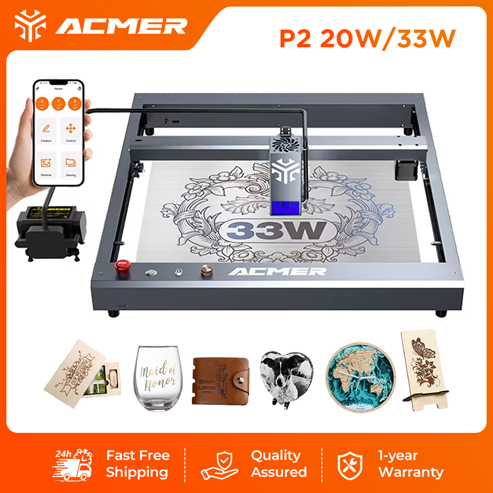 Лазерный гравер и резак ACMER  – обзор и цена Industrial Laser Guide